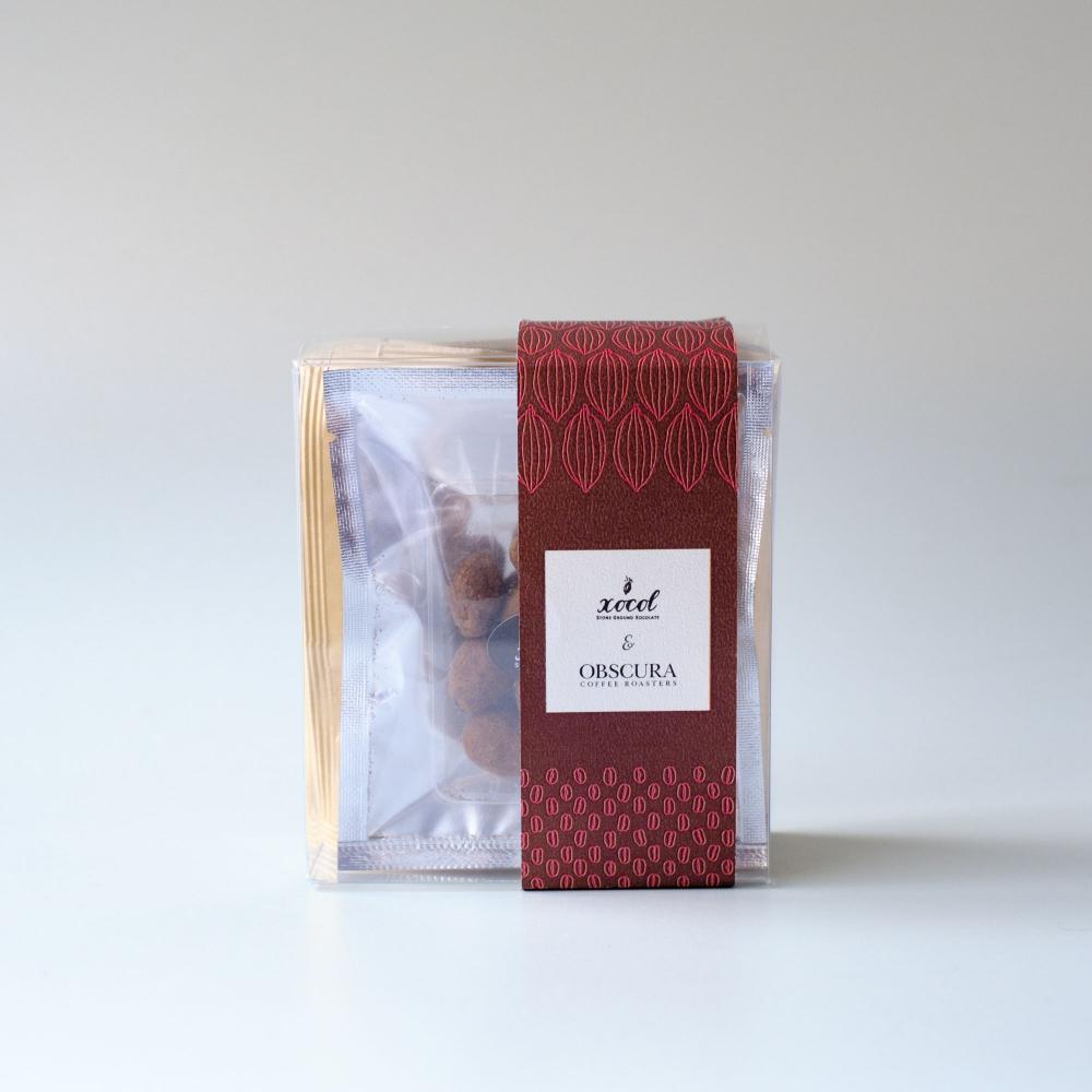 【VALENTINE GIFT】MINI CHOCOLATE BOX（コーヒーアーモンドチョコレート＋Drip Bag バレンタインブレンド）