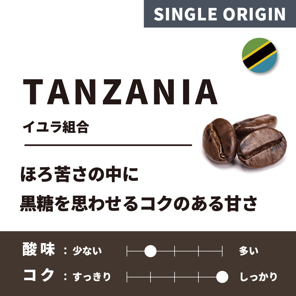 【深煎り】 タンザニア「イユラ組合」 200g 