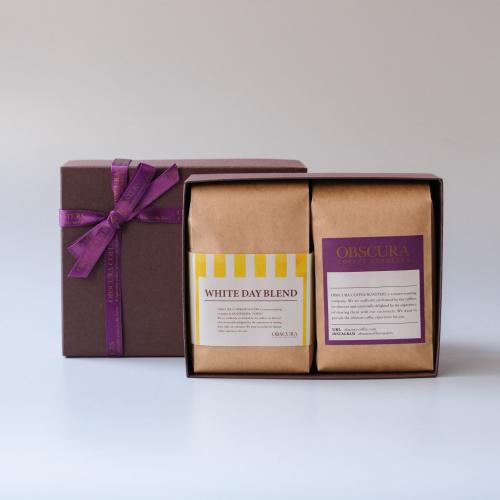 【White Day GIFT】ホワイトデーブレンド200gとおすすめの珈琲豆の2個セット