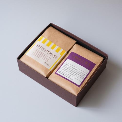 【White Day GIFT】ホワイトデーブレンド200gとおすすめの珈琲豆の2個セット