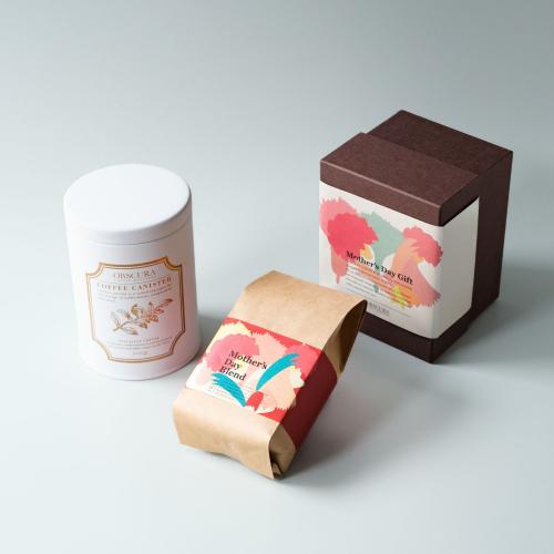 【Mother's Day GIFT】COFFEE CANISTER SET (【白】キャニスター1本+母の日ブレンド200g)