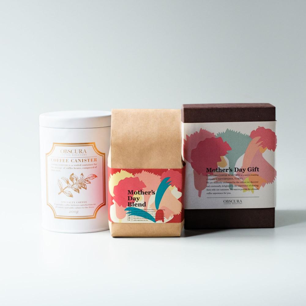 【Mother's Day GIFT】COFFEE CANISTER SET (【白】キャニスター1本+母の日ブレンド200g)