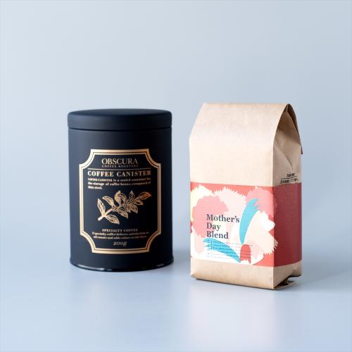 【Mother's Day GIFT】COFFEE CANISTER SET (【黒】キャニスター1本+母の日ブレンド200g)