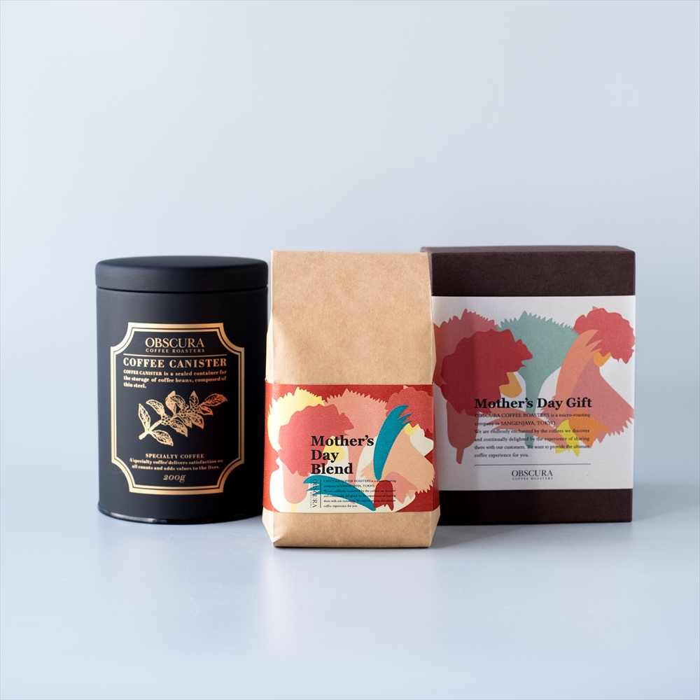 【Mother's Day GIFT】COFFEE CANISTER SET (【黒】キャニスター1本+母の日ブレンド200g)