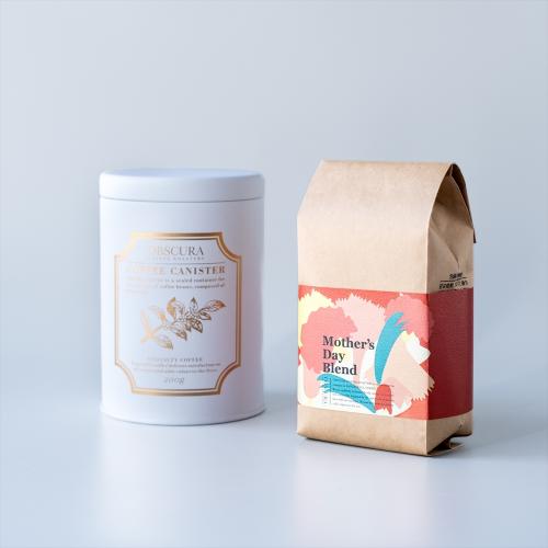 【Mother's Day GIFT】COFFEE CANISTER SET (【白】キャニスター1本+母の日ブレンド200g)