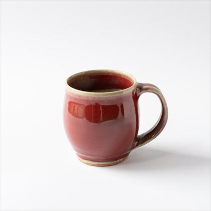 「椿窯マグカップ(椿なし)×2個とチョコレートブレンド（200g）のセット