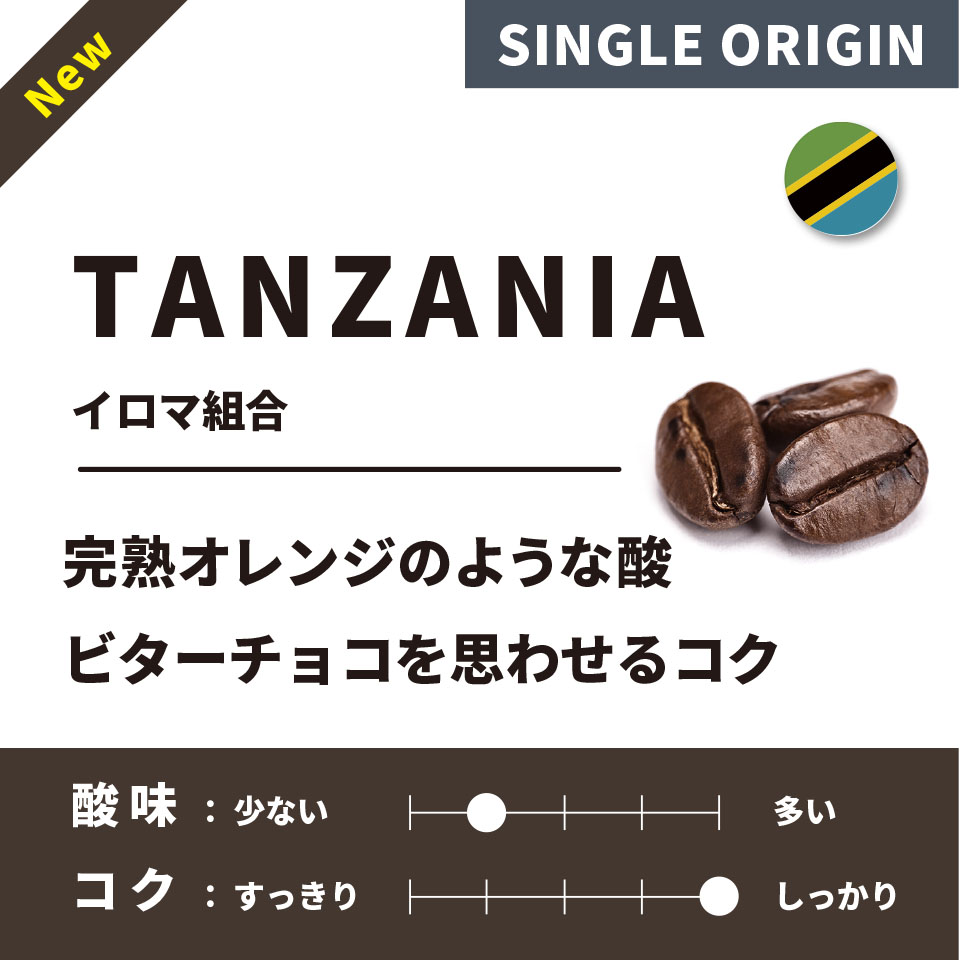【深煎り】 タンザニア「イロマ組合」 200g 