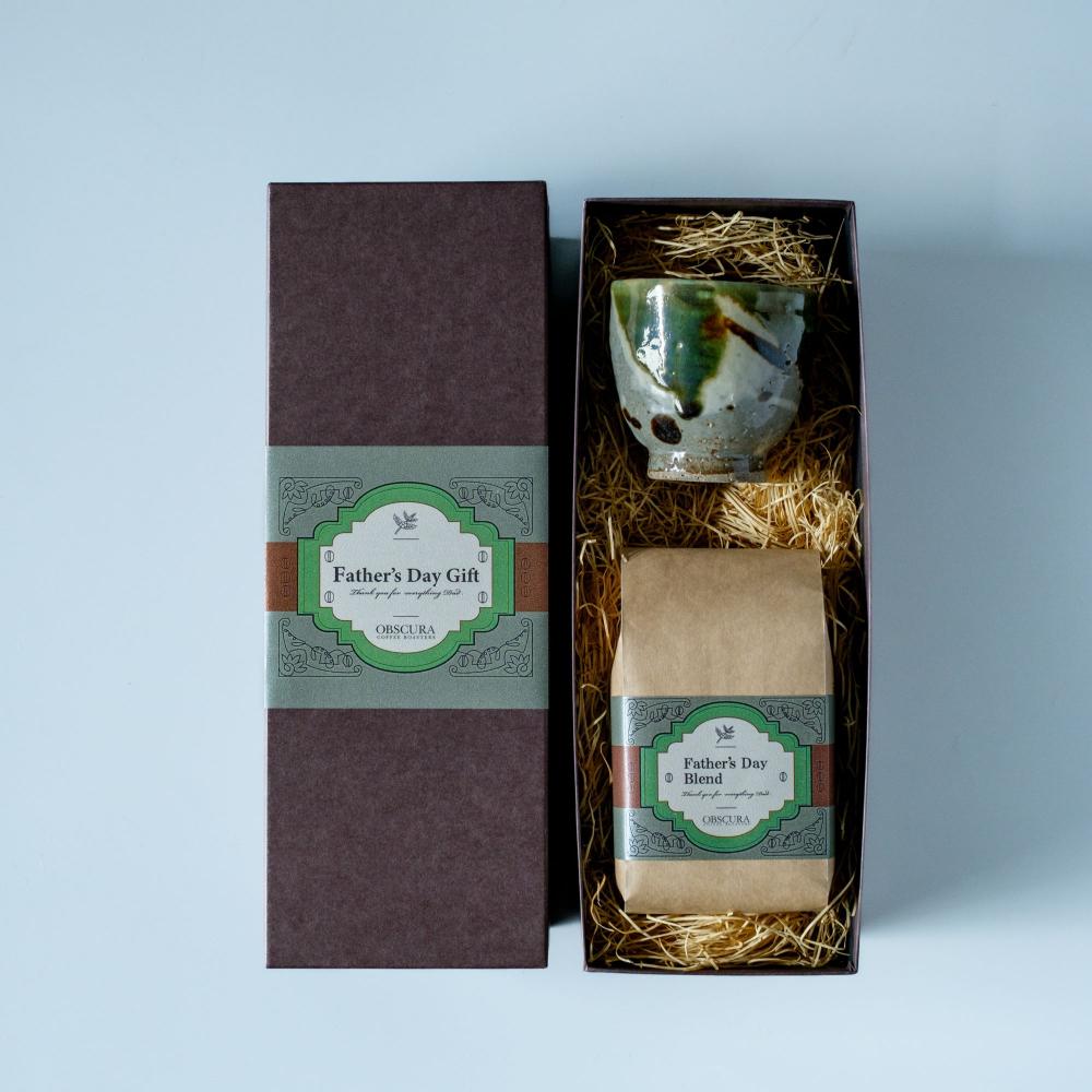 【2025 Father's Day GIFT】Coffee Cup Box 「けやき窯“湯呑み”1点」＋「Father's Day Blend200g×2個」