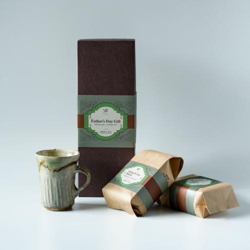 【2025 Father's Day GIFT】Coffee Mug Box 「けやき窯“マグカップ”1点」＋「Father's Day Blend200g×2個」