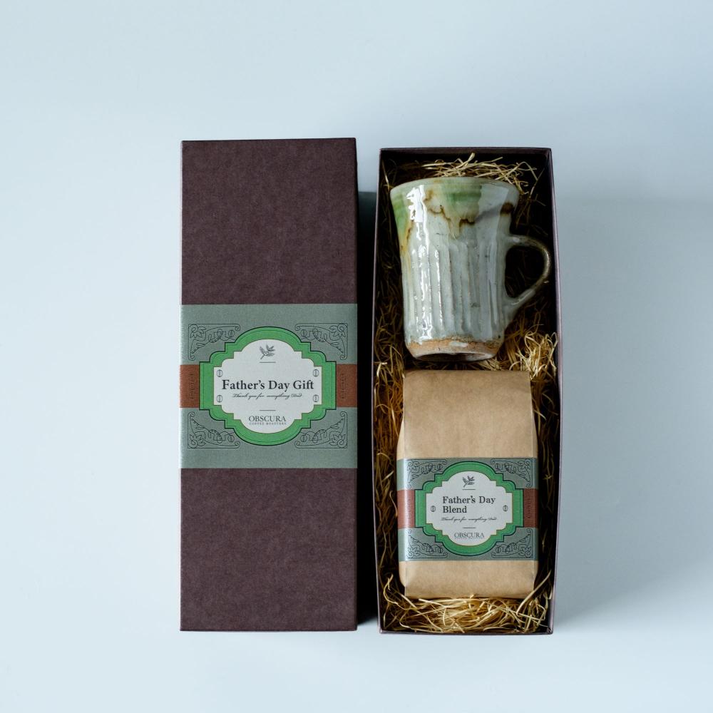 【2025 Father's Day GIFT】Coffee Mug Box 「けやき窯“マグカップ”1点」＋「Father's Day Blend200g×2個」