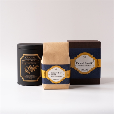 【Father's Day Gift】COFFEE CANISTER SET (【黒】キャニスター1本+父の日ブレンド200g)