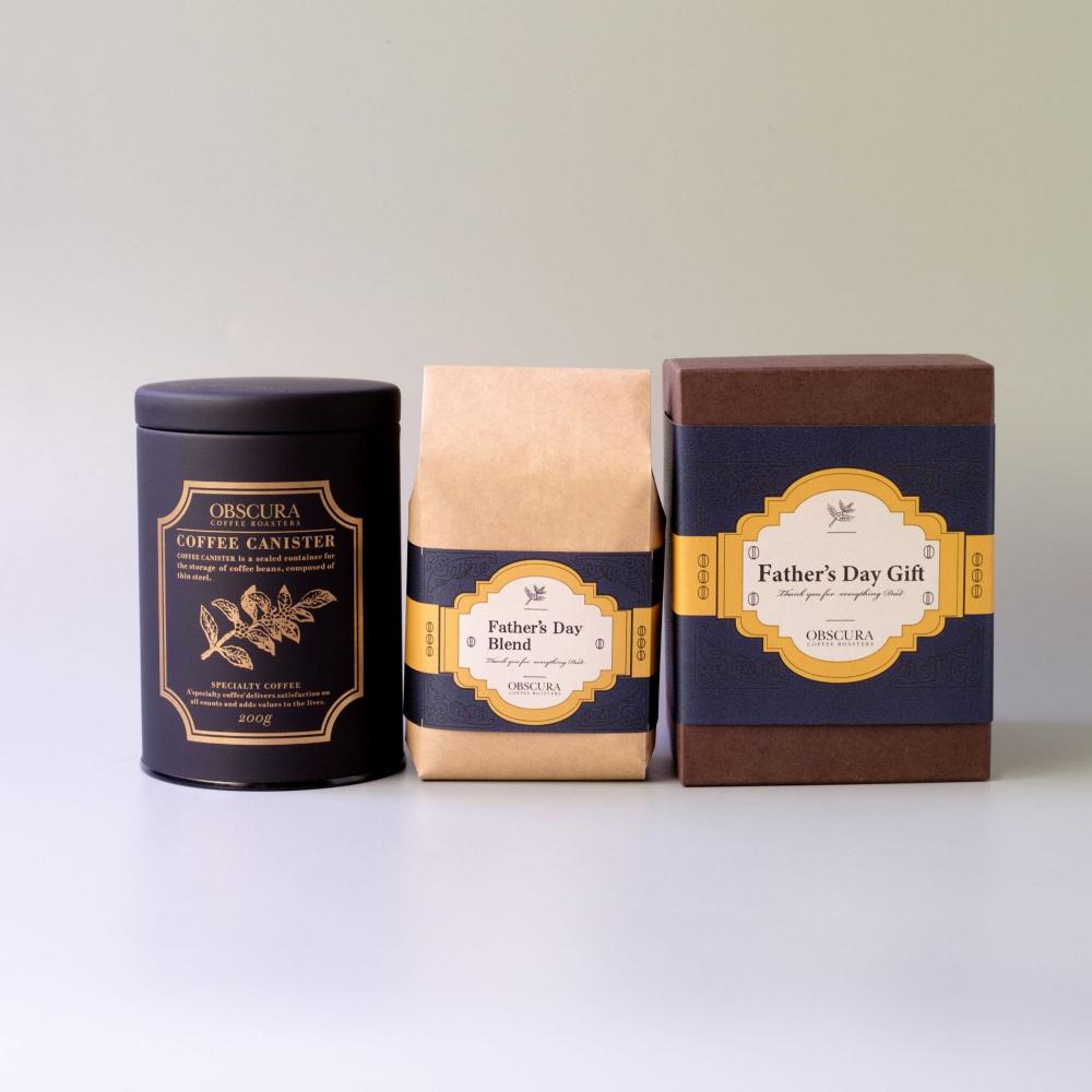 【Father's Day GIFT】COFFEE CANISTER SET (【黒】キャニスター1本+父の日ブレンド200g)