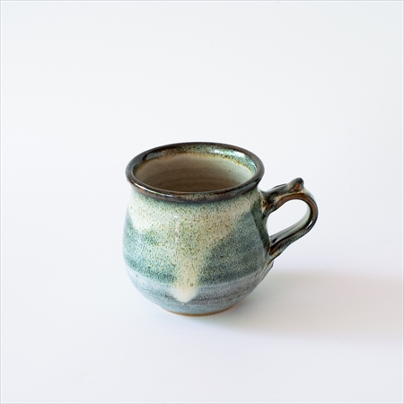 「湯町窯マグカップ(海鼠釉)」×2個とチョコレートブレンド（200g）のセット