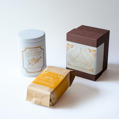 【敬老の日GIFT】COFFEE CANISTER SET (【白】キャニスター1本+敬老の日ブレンド200g)