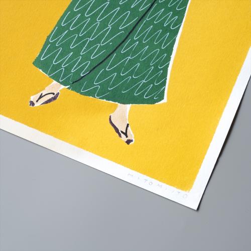 手刷りポスター Rwanda（シルクスクリーン5色＋手描き2色)（税込・送料込）