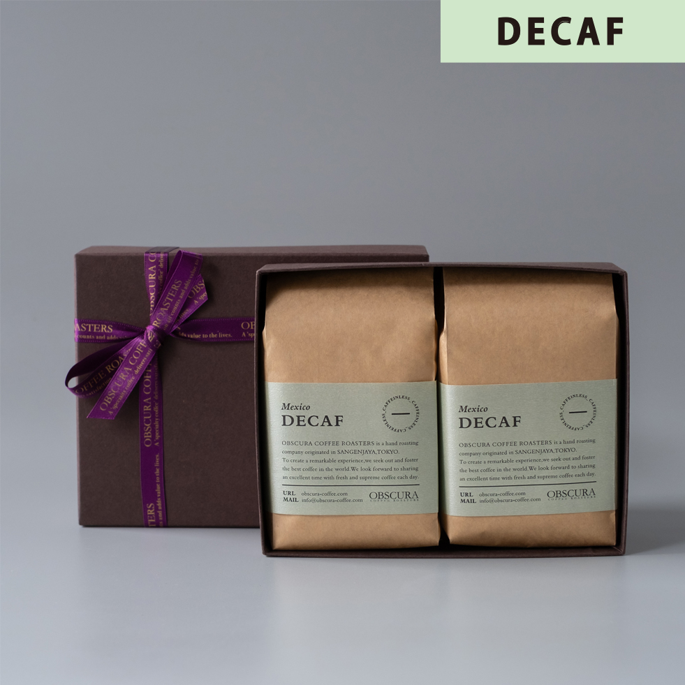 【GIFT】 DECAF COFFEE BOX （デカフェ 200g×2個）
