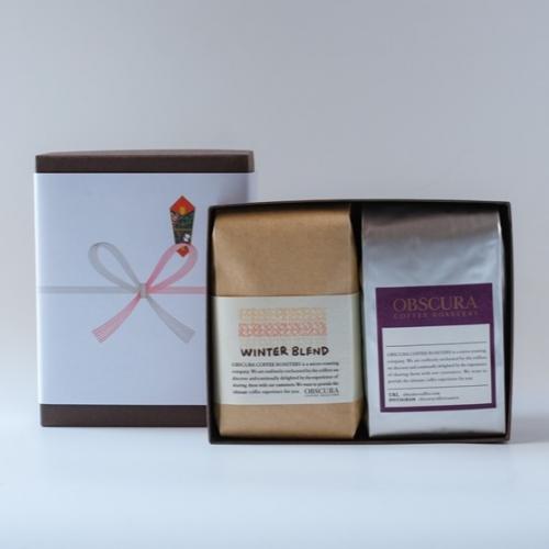 【WINTER GIFT】珈琲豆200g×2 (ウィンターブレンド1個、ハイクオリティ珈琲豆1個)