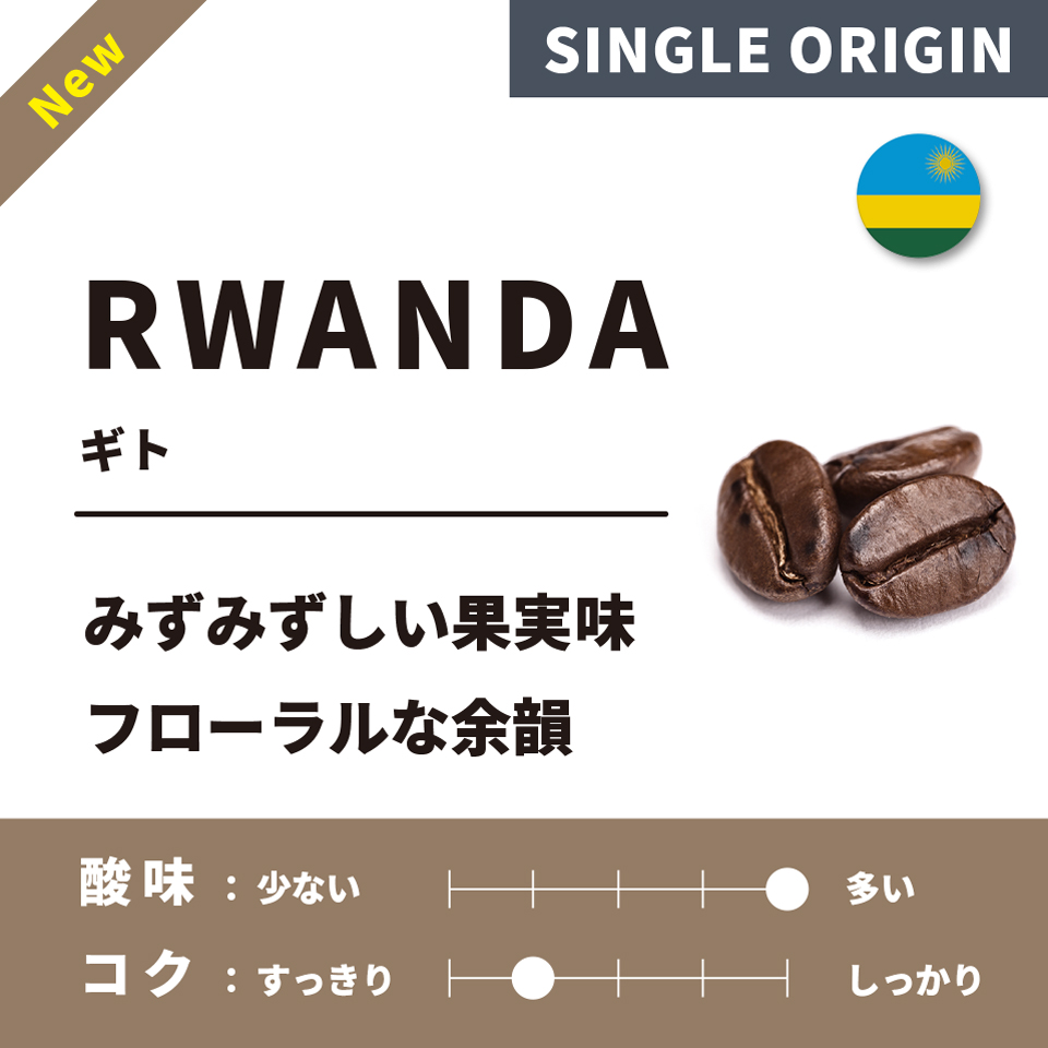 【浅煎り】ルワンダ「ギト」 200g