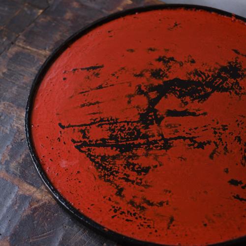 2026年福袋Special(松崎融 黒漆朱象嵌丸盆×1枚)※崎は異体字のため表記が違います