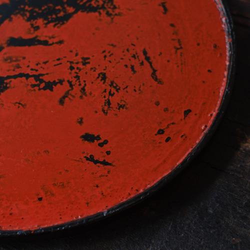 2026年福袋Special(松崎融 黒漆朱象嵌丸盆×1枚)※崎は異体字のため表記が違います